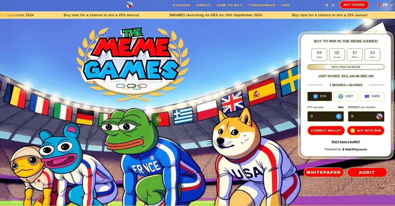 เหรียญคริปโตใหม่ๆ The Meme Games