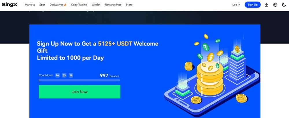 แพลตฟอร์มเทรดคริปโตสำหรับนักลงทุนพร้อมกับข้อเสนอ 5,000 USDT