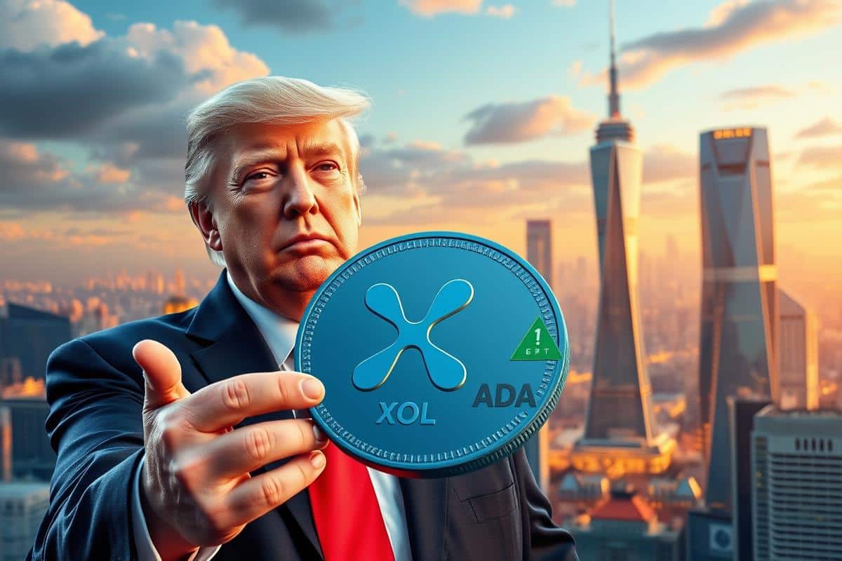 Donald Trump ถือเหรียญดิจิทัล XRP, SOL และ ADA ซึ่งเป็นส่วนหนึ่งของ Strategic Reserve คริปโต