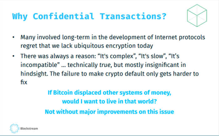 Blockstream Wants To Make Bitcoi!   n More Private With Confidential - 