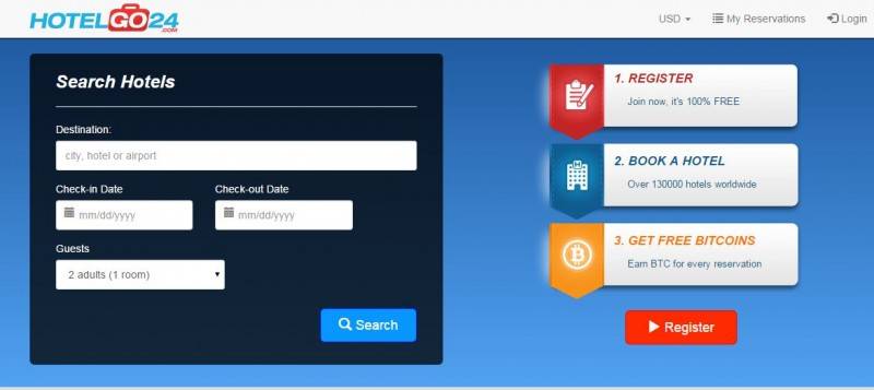 buy hotel room with bitcoin