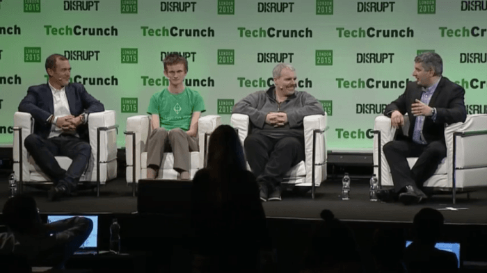TechCrunch Disrupt Blockchain vs Bitcoin