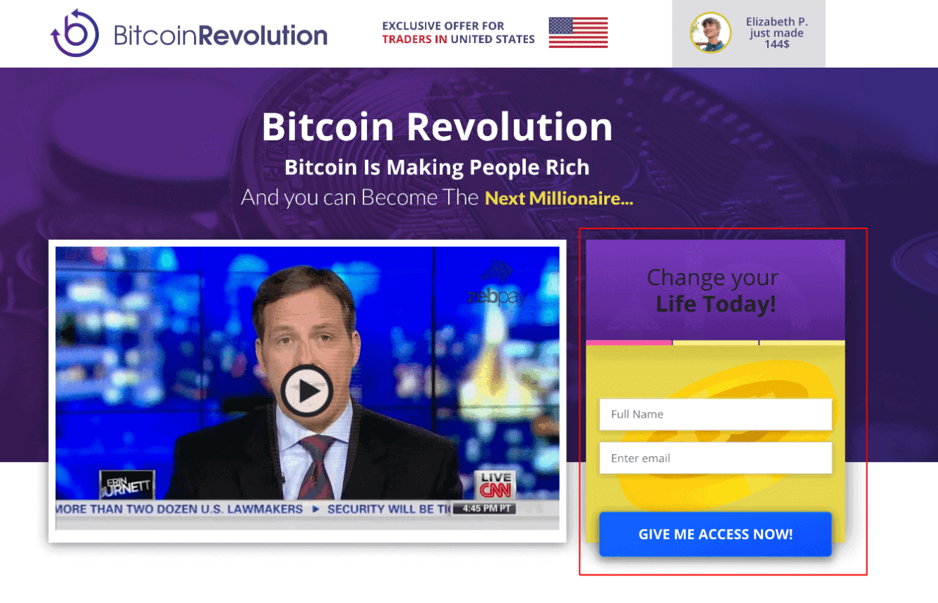 bitcoin revolution iscrizione