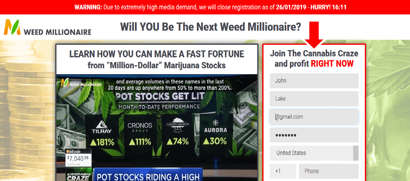 Weed Millionaire Scam Or Legit Results Of The 250 Test - 