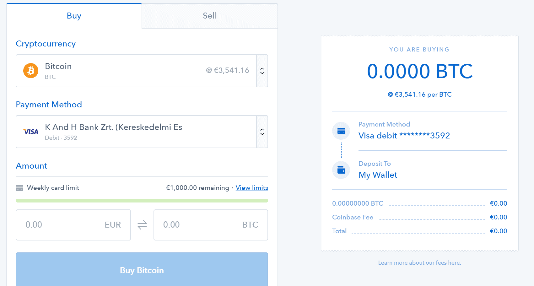 coinbase convert fee