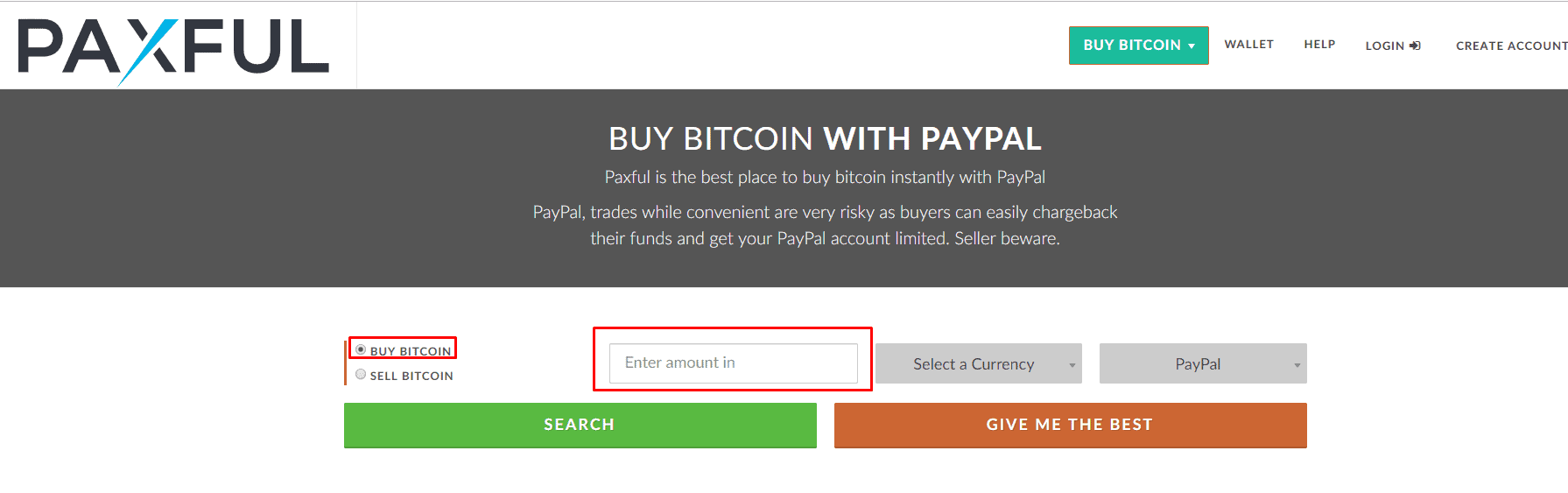 Buy bitcoin using paypal credit