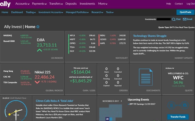 Ally Invest Review – US Stock Broker, Free Trades and Plenty of Features