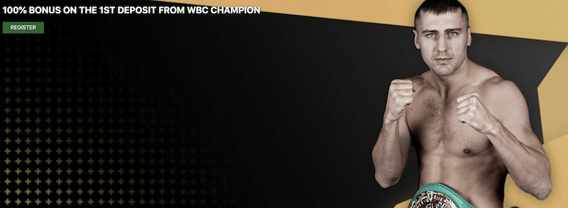 100% Bonus on the 1st Deposit from WBC Champion