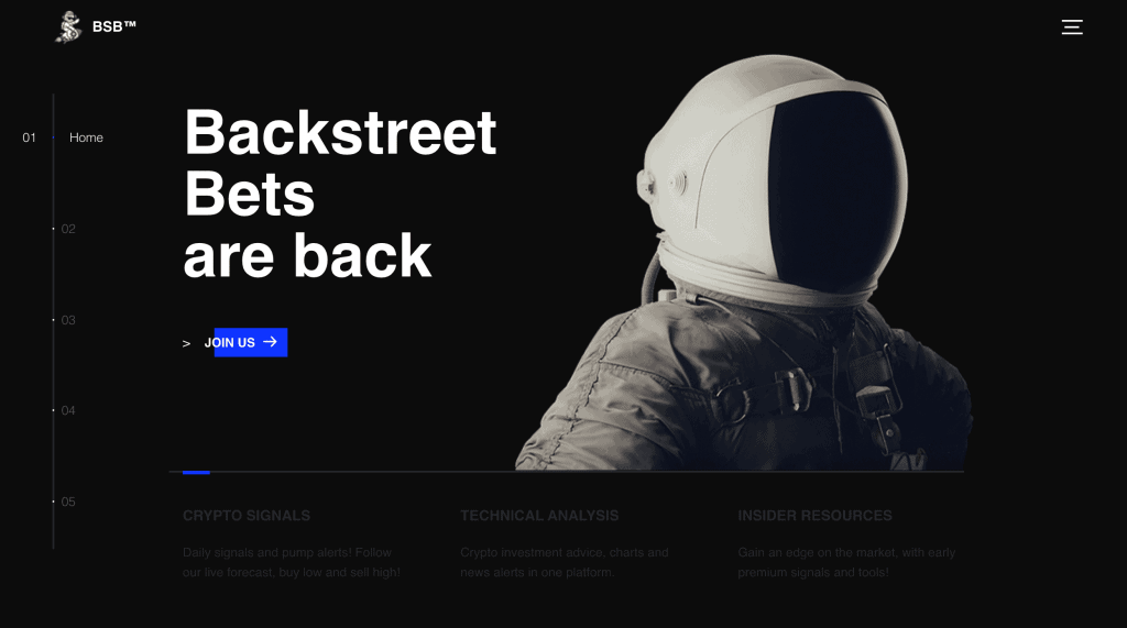 Backstreet Bets Homepage
