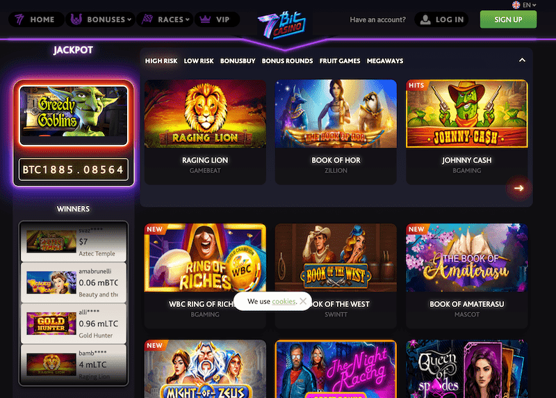 7Bit Casino - Huge Range of Over 4000 Games