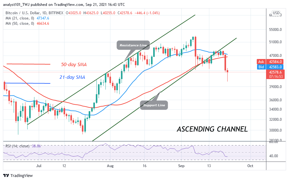  Bitcoin (BTC) Price Prediction: BTC/USD Loses $42k Support as It Risks Further Downsides 