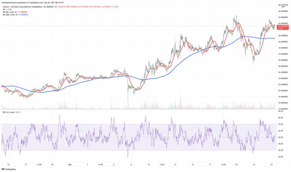 Cosmos (ATOM) price chart.