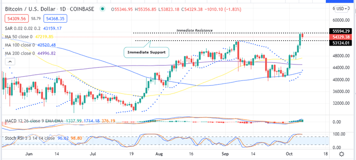 BTC Price Daily Chart