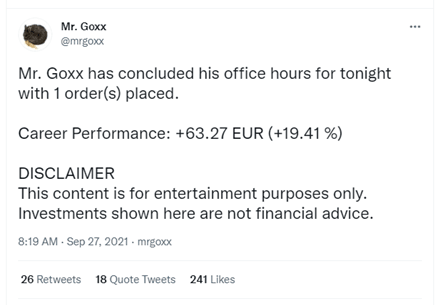 Mr.Goxx Tweet