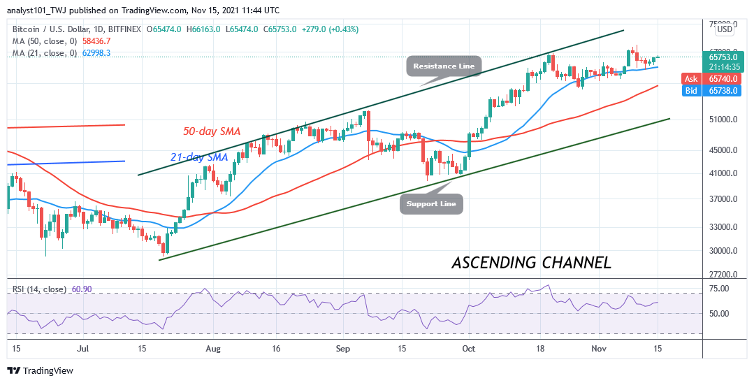   Bitcoin (BTC) Price Prediction: BTC/USD Trades in a Range as Buyers Battle $66k High