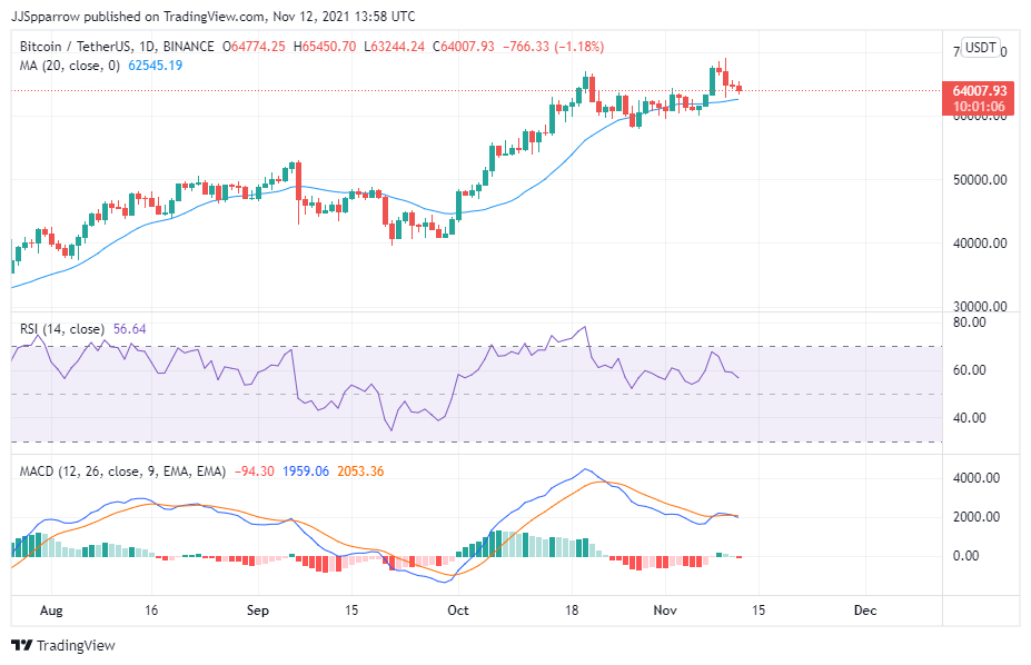 Bitcoin price chart November 12