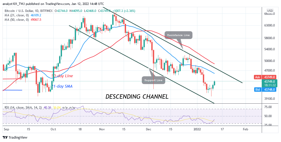 ការទស្សន៍ទាយតម្លៃ Bitcoin (BTC)៖ BTC/USD កើនឡើងខ្ពស់ ហើយ Bulls អាចទទួលបានមកវិញនូវ $50k ខ្ពស់