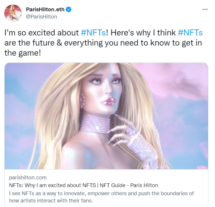 Paris hilton NFT