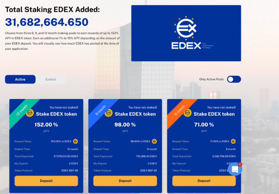 EDEX նշանի խաղադրույք