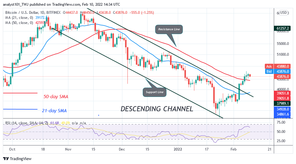 Bitcoin (BTC) Price Prediction: BTC/USD Struggles below $45K as Bitcoin Risks Decline below $42K