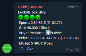 Lucky Block Buy Bot