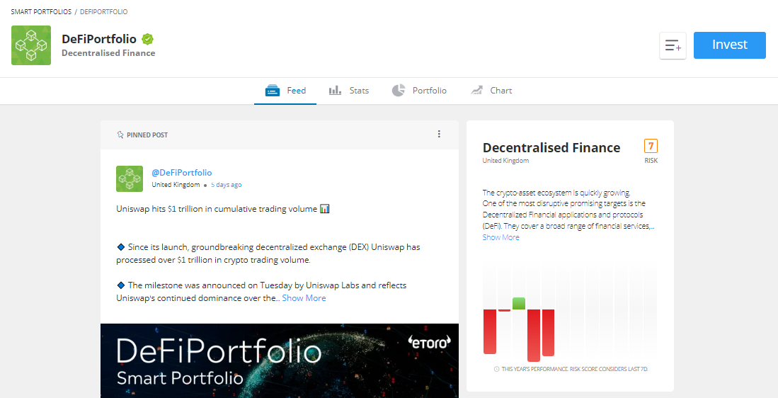 eToro DeFi Portfolio