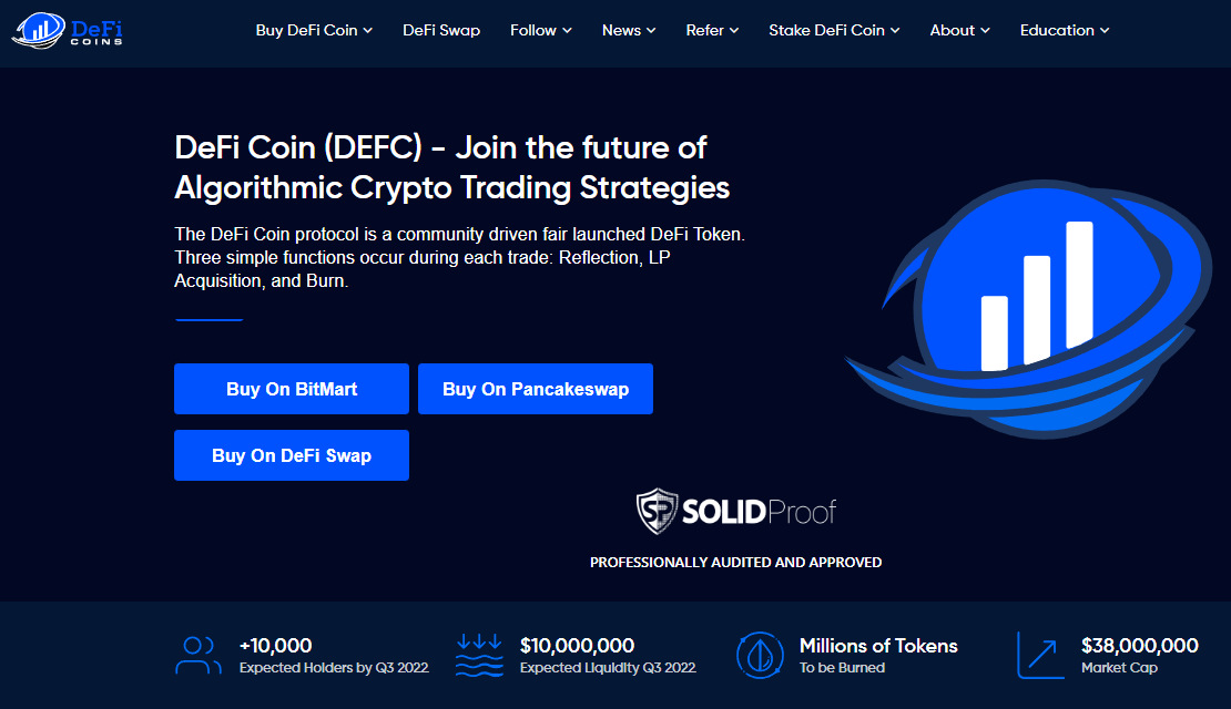 DeFi Coin site