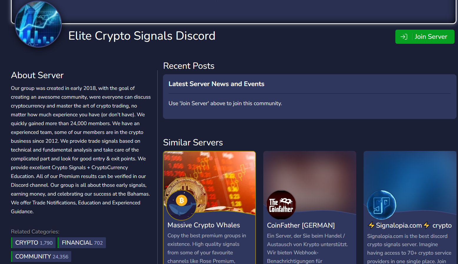 crypto signals discord