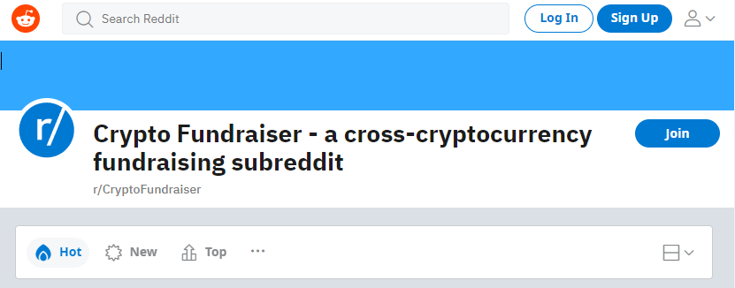 Reddit untuk penggalangan dana kripto