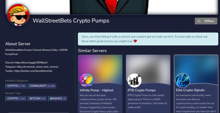 discord cryptocurrency pump