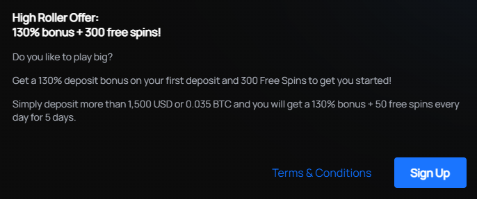 BitSpinCasino Bonus