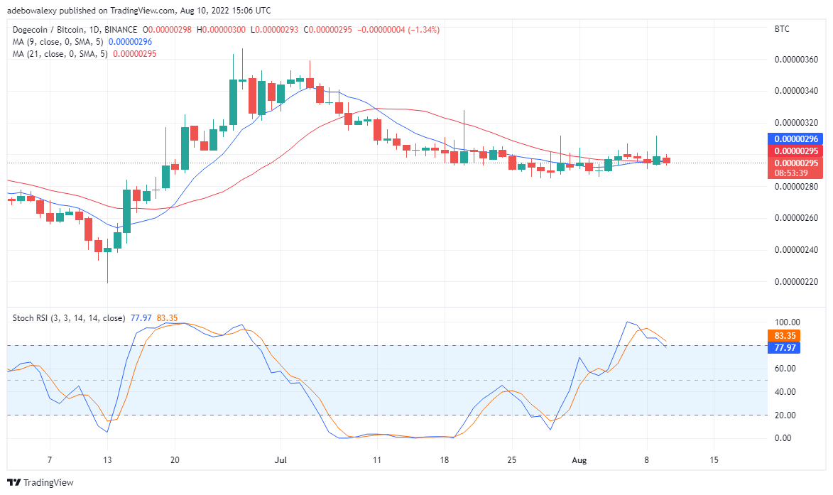 DOGECOIN Price Prediction for August 11th: Dogecoin Is Preparing to Reverse Trend
