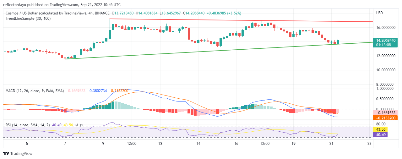 21 月 XNUMX 日 Cosmos 价格分析：ATOM/USD 多头拖累空头