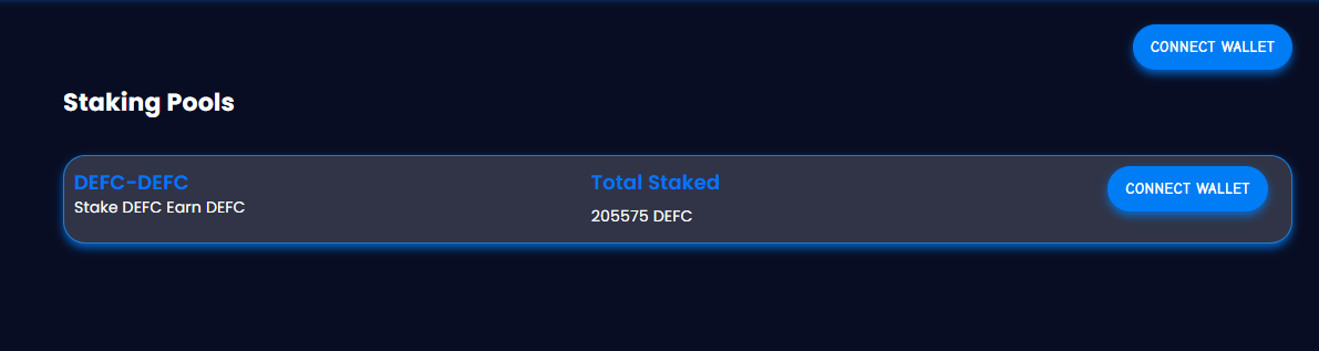 DeFi Swap Staking