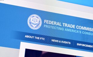 Homepage of ftc website on the display of PC, url - ftc.gov.