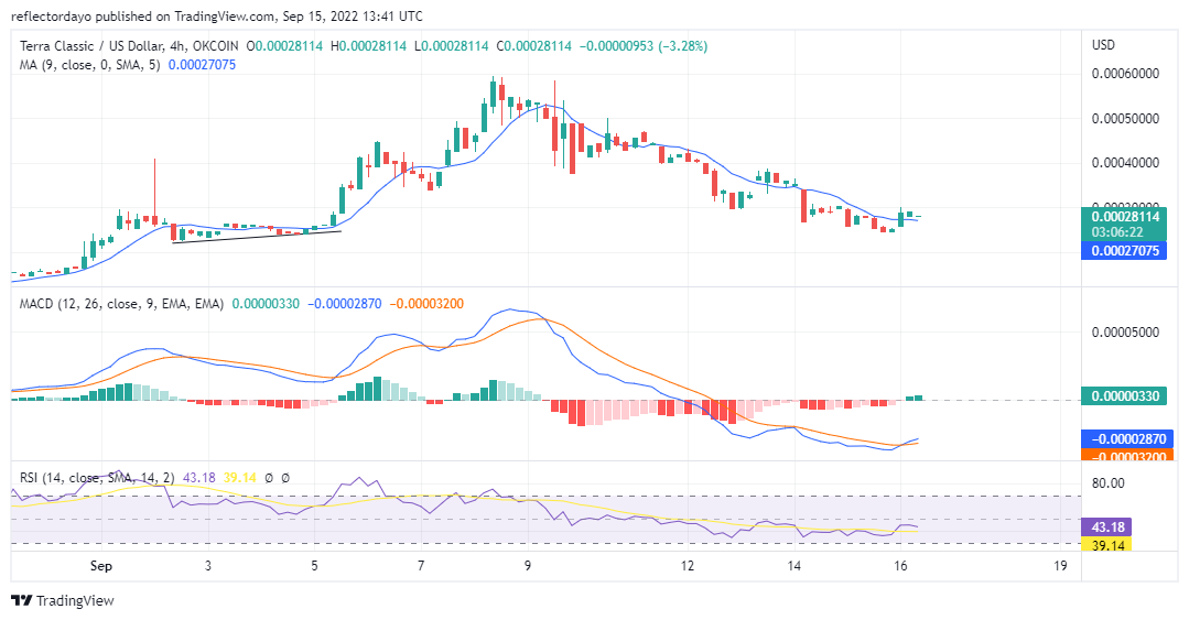 Terra Classic Price Analysis for 16th of September: LUNC/USD Nosedives