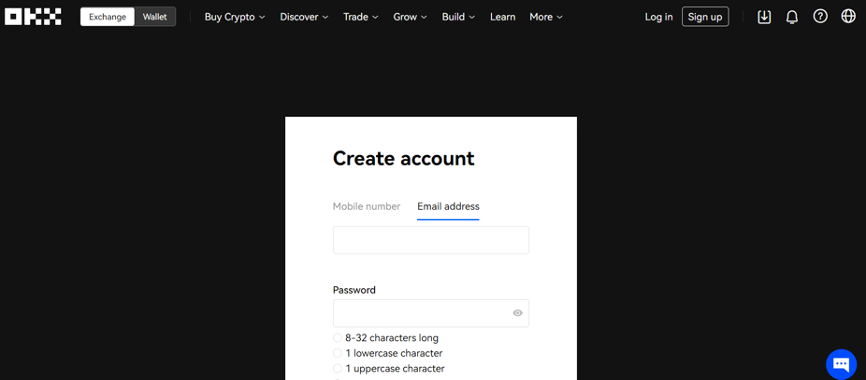 Step 1. Create an Account with OKX
