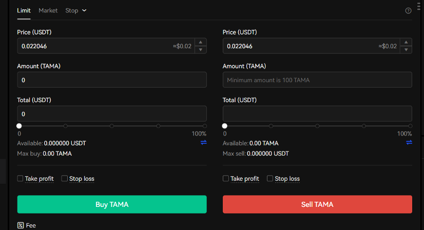 Step 4. Buy TAMA Tokens with OKX