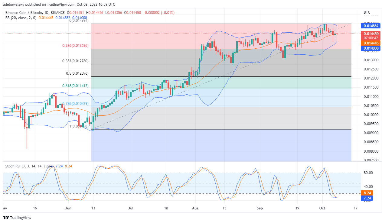 Прогноза за цената на Binance Coin днес, 9 октомври 2022 г.: Цената BNB/USD се връща към по-ниска подкрепа