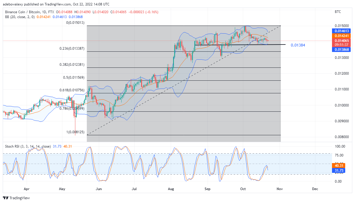 今日幣安價格預測，23 年 2022 月 XNUMX 日：BNB/USD 窄幅交易