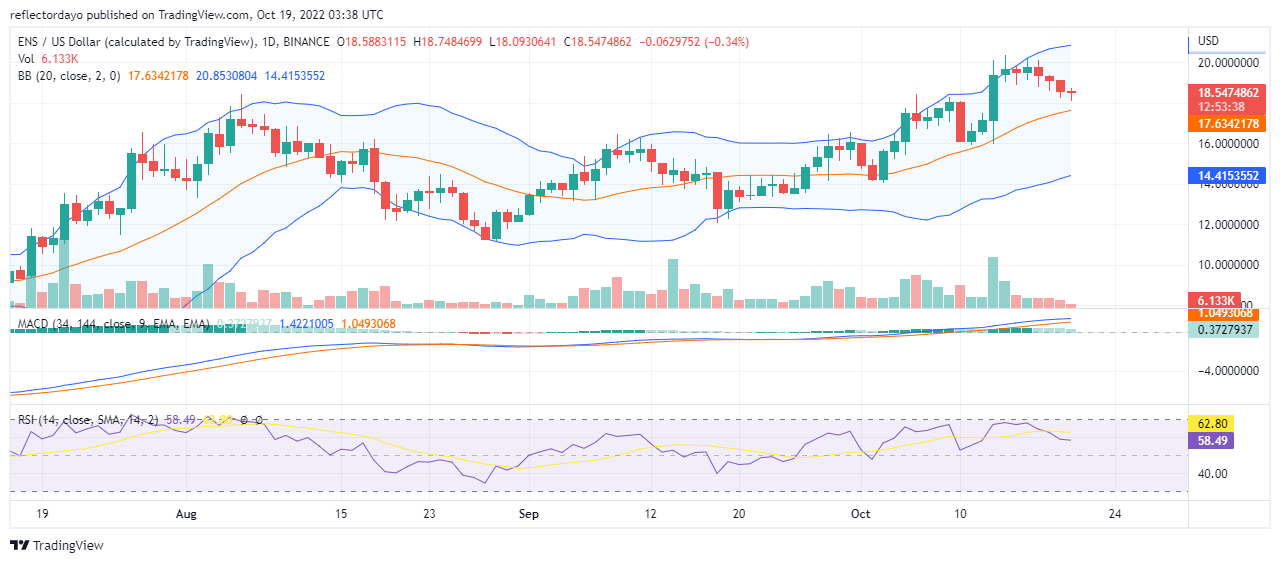 Ethereum Name Service Price Prediction for Today, October 20: ENS Trying to Establish a New Higher Support