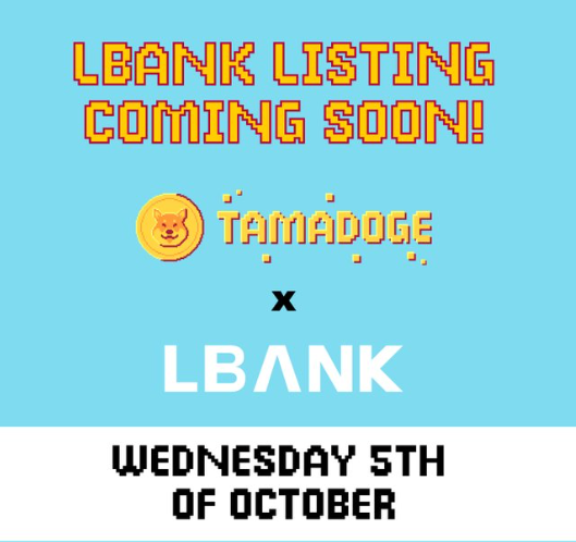Tamadoge is Coming to LBank Next