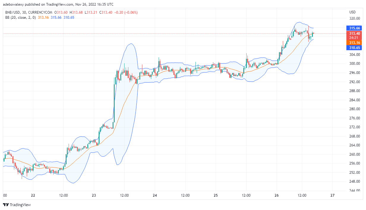 Binance Price Prediction Today, November 27, 2022: BNB/USD Breaks to the Upside