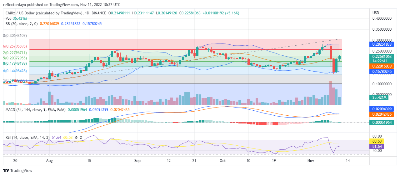 Прогноз Чилиза на сегодня, 10 ноября: CHZ/USD прерывает медвежий рынок