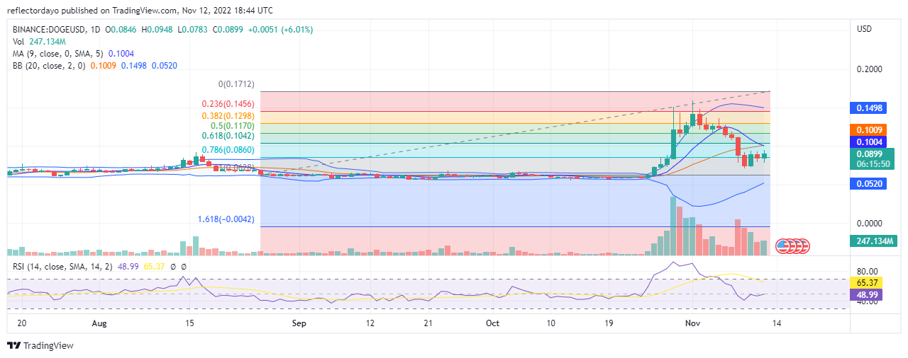 پیش‌بینی Dogecoin برای امروز، 10 نوامبر: DOGE/USD پشتیبانی بالاتری پیدا می‌کند