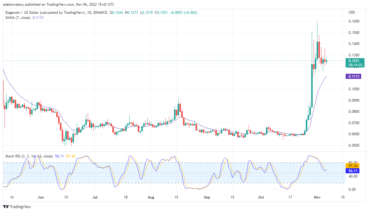 Dogecoin ფასის პროგნოზი დღეს, 7 წლის 2022 ნოემბერს: DOGE/USD არ თმობს ბრძოლას