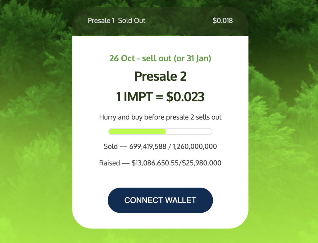 IMPT Presale Passes $13 Million