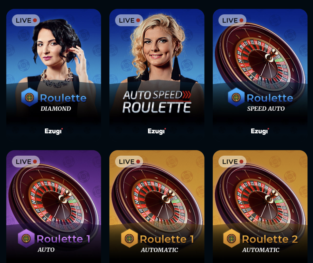 Roulette Games on RocketPlay