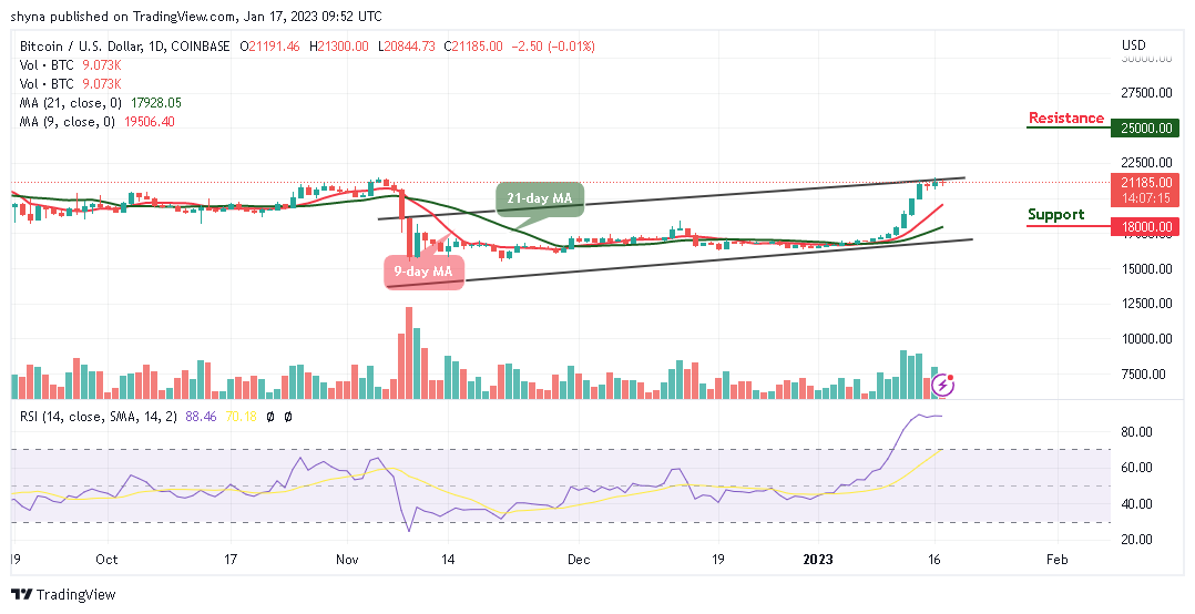 Bitcoin Price Prediction for Today, January 17: BTC/USD Could Hit $22,000 Level