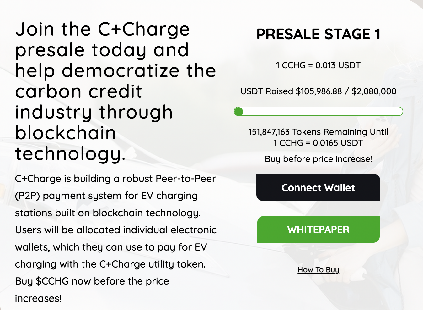 C+Charge Crypto Private Sale